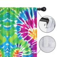 thumbnail image 4 of Blackout Kids Curtains,Colorful Rainbow Tie Dye Spiral Pattern Childrens Insulated Curtains Set Of 2,Bedroom Essentials,Toddler Room Decor 52"x84", 4 of 5