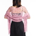 thumbnail image 1 of Sonducket Bufanda para mujer, bufandas, chales con borlas de flores, elegante capa nupcial para dama de honor, capa de boda, chal Vintage Ropa, zapatos y accesorios Miscelánea Rosa oscuro, 1 of 6