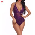 thumbnail image 1 of Mono sexy mono de cosplay suave mono de tela con pantalla de encaje para mujeres adultas, morado, XXL Inevent XX000036-53, 1 of 7
