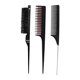 thumbnail image 1 of Juego de 3 cepillos para el cabello Yuyangstore peines para peinar metal negro, 1 of 8