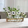 thumbnail image 2 of Florero de cristal Le'raze con soporte de madera para plantas y 6 floreros, 2 of 8