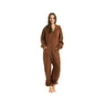 thumbnail image 3 of Xmascoming Onesie Adult Hooded Fleece Pajamas Brown Size US XL, 3 of 4