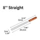thumbnail image 5 of 1pc Cake Cream Spatula 6 Inch 8 Inch 10 Inch Wooden Handle Stainless Steel Straight Kiss Curved Kiss Spatula Deformation Scraper Baking Tool, 5 of 5