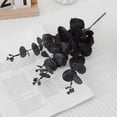 thumbnail image 5 of Black Artificial Flowers Black Eucalyptus Stems Decor | Black Eucalyptus Flowers Faux Eucalyptuses Leaves Branches for Halloween Home Farmhouse Party Table Centerpieces Decoration, 5 of 9
