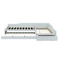 thumbnail image 5 of Euroco Modern Upholstered L-Shaped Twin Daybed with Drawer and Trundle, Three Beds in One for Kids, Beige, 5 of 10