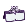 thumbnail image 1 of Unique Bargains Table Name Place Cards,25pack Favor Decor Hollow Butterfly Cut Design Seat Blank Card, Purple, 1 of 5