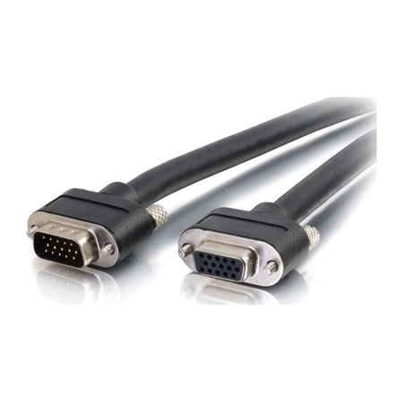 UPC: 0757120502388 | C2G 50238 Select VGA Video Extension Cable VGA Male to VGA Female  In-Wall CMG-Rated  Black (10 Feet  3.04 Meters)