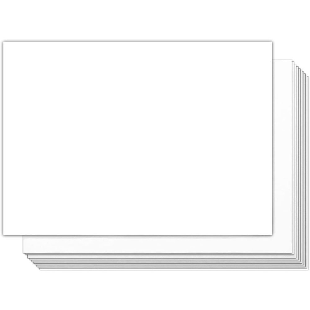 White Blank 5 x 7” Card Stock Thick Paper Blank Postcards and Index