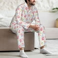 thumbnail image 7 of Uemuo Cute Pig Pattern 2-Piece Loungewear Set - Men’s Soft Sleepwear, Cozy Winter PJs, Comfy Sleep Set-Medium, 7 of 7