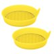 thumbnail image 4 of Posavasos para coche, antideslizante, a prueba de golpes, accesorios interiores Amarillo, 4 of 9