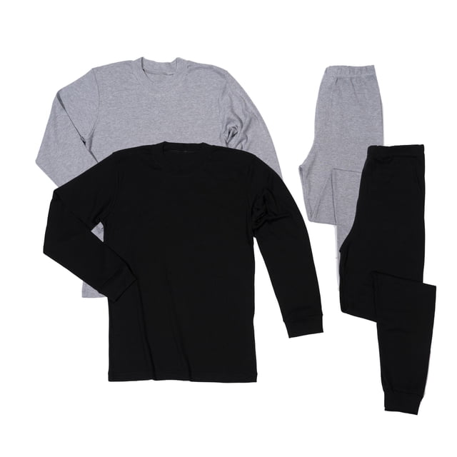 BELIME Set de 2 Pijamas Junior, Manga Larga, Cuello Redondo, 2 Piezas por Conjunto, Suave y Cálido | 50% Algodón, 50% Poliéster | Comodidad para Dormir