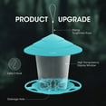 thumbnail image 6 of Naipo Hanging Bird Feeders for Outside, Squirrel Proof, Easy to Fill Wild Bird Feeders, Attract a Variety of Hummingbird, Garden Yard Decoration, Blue, Plastic, 6 of 8