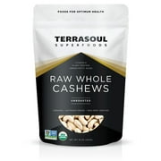 Terrasoul Superfoods Organic Raw Whole Cashews, 16 Ounce
