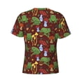 thumbnail image 6 of Qekee Frogs and Mushrooms Classic Fit T-Shirt Men's Shirt Men's Tight Short Sleeves for Exercise, Running, Mountaineering - Frogs and Mushrooms, 6 of 9
