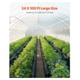 thumbnail image 3 of Plastic Sheeting 24'x100' 6 Mil Heavy Duty, Painter's Drop Cloth, Vapor Barrier for Crawl Space, Polyethylene Tarp - Black, 3 of 6