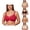 001-Watermelon Red, variant on Plus Size Underwire Bras for Women Unlined Smooth Strapless Bandeau Minimizer Bra Supportive Push Up Demi Balconette Lift Lingerie Thin Unpadded Everyday Underwear