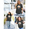 thumbnail image 6 of XCHQRTI Daisy T Shirts Women Plus Size Graphic Tshirts Casual Short Sleeve Oversized Tee, 6 of 7