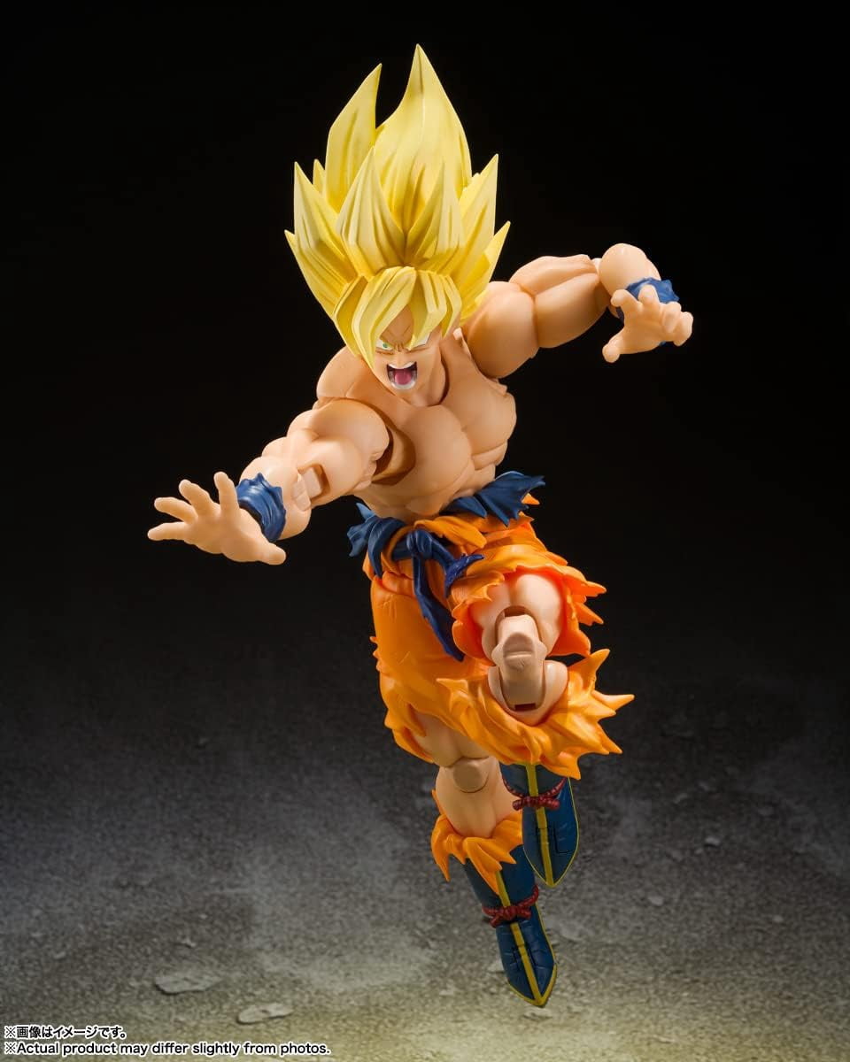 Bandai Spirits Dragon Ball Z S.H.Figuarts Son Goku: Legendary Super Saiyan Action Figure (6")