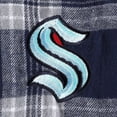 thumbnail image 6 of Women's Concepts Sport Deep Sea Blue/Gray Seattle Kraken Badge Top & Pants Sleep Set, 6 of 6