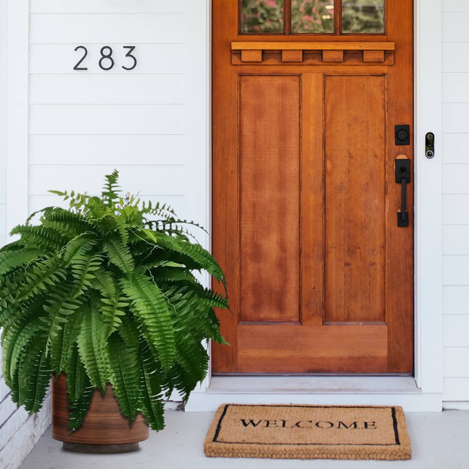 Liulin 2Pcs Artificial Boston Fern Bush, Large Artificial Ferns for Outdoors, Realistic Fake Ferns for Home Garden Porch Office Decor, Faux Ferns for Outdoor Planter, Ferns Artificial Plants, 24"