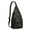 Black, Grey, variant on Dog Lover Sling Backpack - Paw Print Design Shoulder Bag, Multi-Functional Travel Pack for Outdoor Enthusiasts