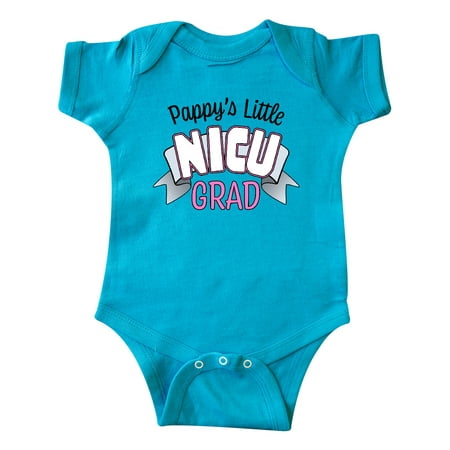 

Inktastic Pappy s Little Nicu Grad in Pink with Banner Gift Baby Boy or Baby Girl Bodysuit
