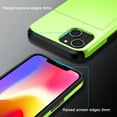 thumbnail image 4 of for iPhone 15 Plus Wallet Case with Sliding Door Hidden Pocket Credit Card Holder Dual Layer Heavy Duty Shockproof Hard PC Hybrid TPU Phone Flip Protective Cover for iPhone 15 Plus, Green, 4 of 8