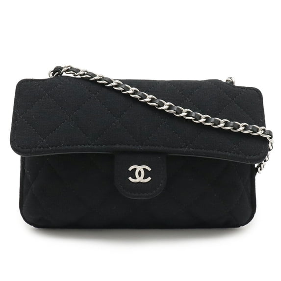 Pre-Owned CHANEL Matelasse Coco Mark Eco Tote Bag with Chain Shoulder Strap, Cotton... (Good)