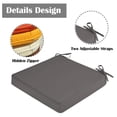Outdoor Chair Cushions for Patio Furniture, Set of 2 Waterproof Square