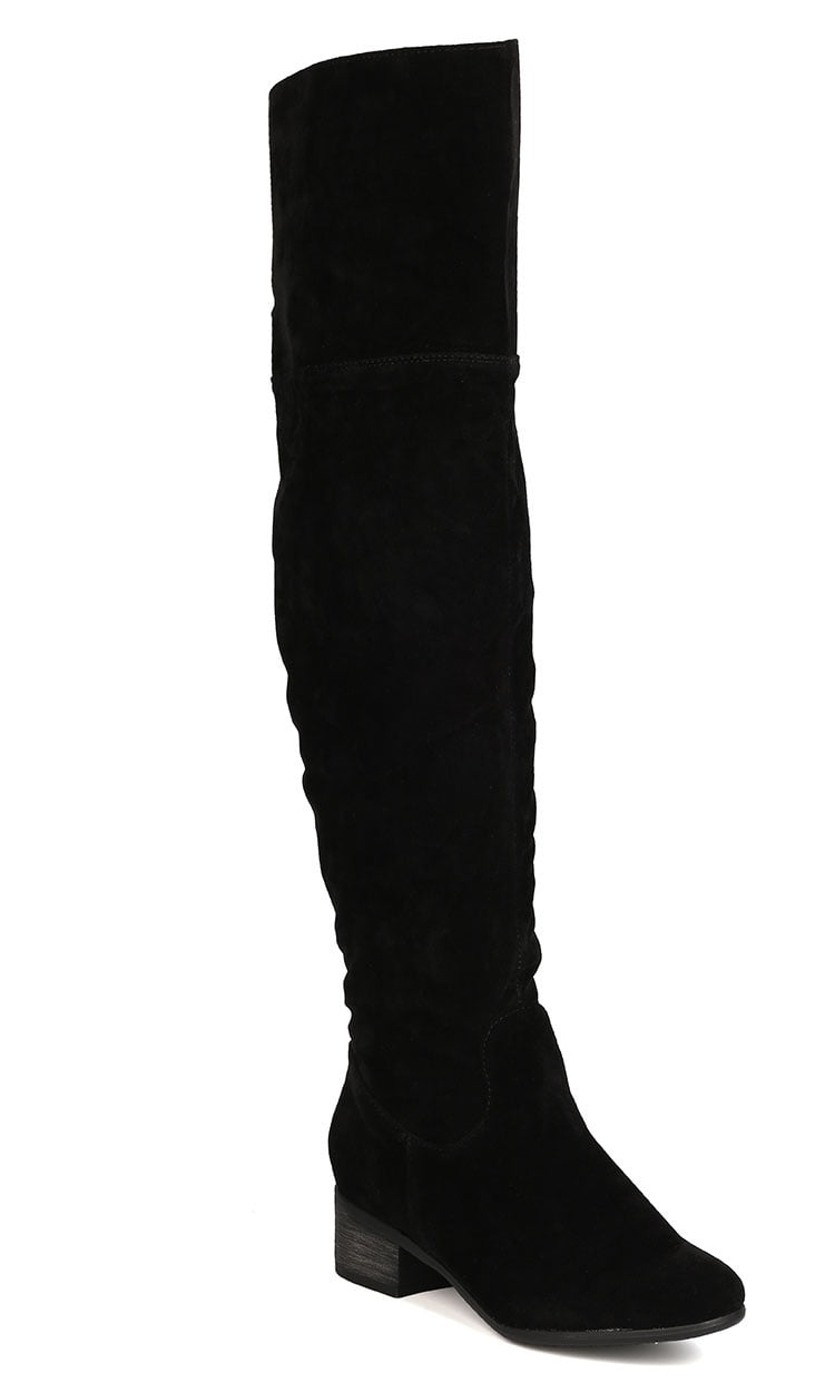 Breckelles - Breckelles GK87 Women Faux Suede Over The Knee Riding Boot ...