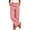 Red, variant on PEIBang Women's Wrinkle Resistant Plaid Wide Leg Trousers，Comfort Elastic Waist Deep Side Pockets Lightweight Summer Slacks