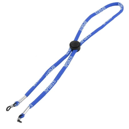 Nylon Rope Strap Rubber Loop Tip Glasses Retainer Holder Blue