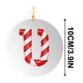 thumbnail image 3 of Christmas 26 Letters Candy Cane Hanging Ornaments, Acrylic Christmas Tree Candy Cane Alphabet Decoration Pendant, Christmas Candy Cane Ornament Xmas Tree Hanging Decor, 3.9 Inch, 3 of 6