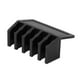 thumbnail image 2 of unids/lote cinco ranuras Cable de plástico divisor Cable Clips organizador titular cables fijador negro, 2 of 5