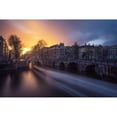 thumbnail image 3 of Claude Castor, Jean 14x11 Black Modern Framed Museum Art Print Titled - Amsterdam - Keizersgracht, 3 of 5