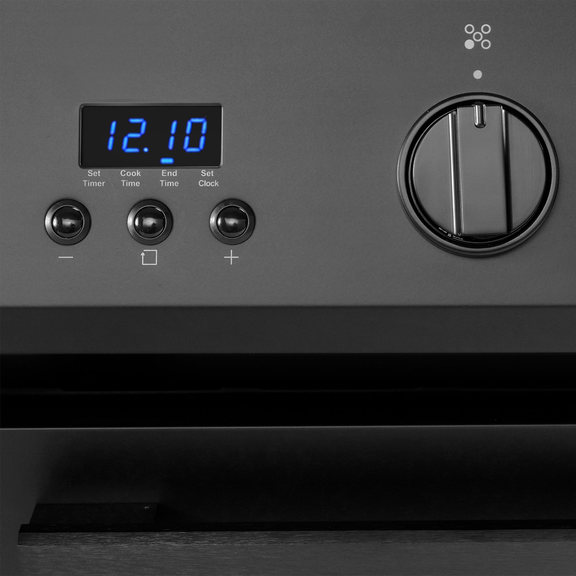 Cosmo 30 in. Nebula Collection 5.0 cu. ft. Gas Range, 5 Burners, Rapid Convection Oven, Matte Black