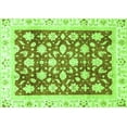 thumbnail image 1 of Ahgly Company Indoor Rectangle Oriental Green Traditional Area Rugs, 2' x 3', 1 of 4