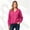 Pink, variant on Women’s V Neck Oversized Knit Sweater, Loose Fit PulLover Fall Winter Knit Top,Sizes S-L