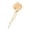 Gold, variant on Barrettes Hair Accessory for Women – Metal Flower Seaside Pearl by Liu Seaside Elegant Jewelry for Her, 3.11 inch, Gold