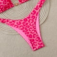 thumbnail image 5 of Glisme Pink Bikini Sets For Women Polka Triangle Bikini Two Piece Swimsuit For High Waisted Beachwear For Beach Play, 5 of 5