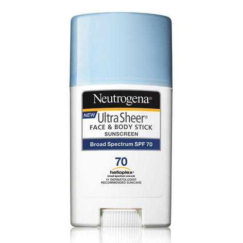 Neutrogena Ultra Sheer Face And Body Spf 70 Sunscreen Stick 1.5 Oz, 3
