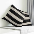 thumbnail image 3 of Black White Striped Pillow Covers 20x20 Inch Decorative Throw Pillow Cover, Farmhouse Vintage Shabby Chic Wood Grain Sofa Pillowcases Accent Cushion Case Home Decor Bedroom Living Room, 3 of 6
