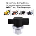 thumbnail image 3 of 2PCS 1/2Inch Twist-On Water Pump Strainer Npsm Inlet/Outlet with 50 Mesh Stainless Steel Filter Screen for RV Marine Twist-On Water Pump Strainer Water Pump Strainer Pump Strainer Sprayer Filter RV E, 3 of 9