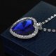 thumbnail image 2 of Collar con colgante de cristal de moda, collar Corazón del Océano Titanic, regalo de San Valentín, azul, 2 of 2
