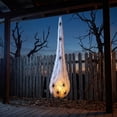 thumbnail image 4 of CuiLiyq Lighted Spider Cocoon Hanging Ornament, Cotton Web Teardrop Decor with Plastic Spiders, Halloween Outdoor Decor for Porch, Yard, Patio Hanging Display, 4 of 6