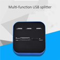 thumbnail image 4 of Moyic USB Hub ABS Suministros de teléfono de apariencia pequeña Práctico Lector de tarjetas de múltiple Accesorios de computadora Adaptadores Teléfono y Comunicación negro, 4 of 6
