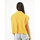 thumbnail image 2 of Crop top camisero de lino AMAD Casual para mujer Talla M, 2 of 5