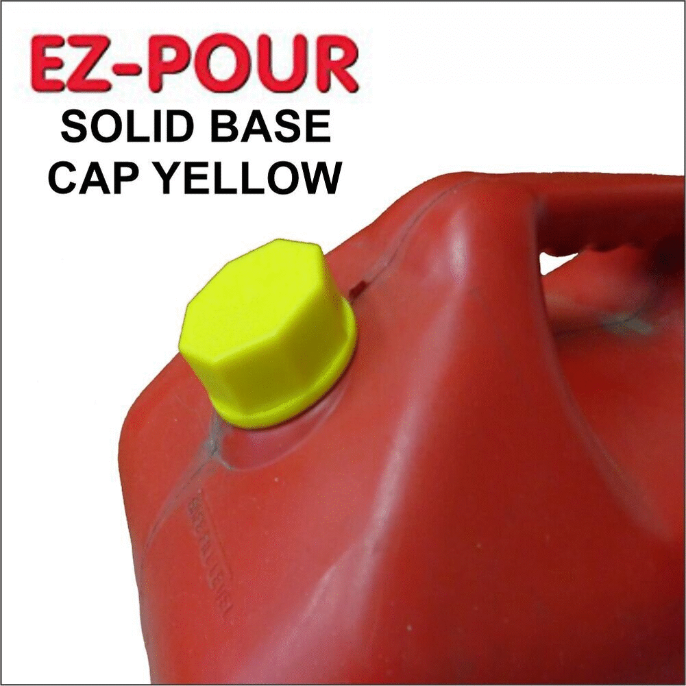 Automotive Tools & Equipment EZPOUR Solid Yellow Base Cap 6 Pack Water