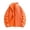 Orange, variant on vdgthytj Jackets for Women Fleece Full Zip Stand Collar Long Sleeve Solid Fall Winter Casual Outerwear with Pockets(X-Small,White)