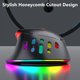 thumbnail image 3 of Ratón Inalámbrico para Juegos Dispositivo Múltiple de Color Rgb Ajustable de 4 Velocidades Dpi Adecuado para la Programación Macro Conexión Usb Personalizada con Cable Ratón para Juegos con Cable, 3 of 7
